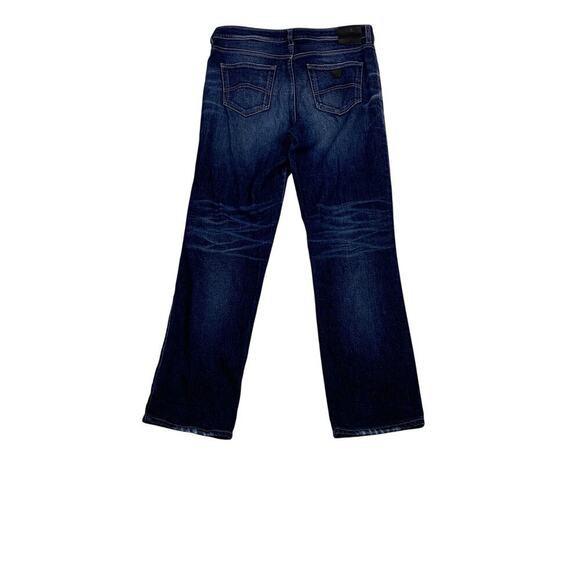 AJ Armani Daisy Dark Washed Distressed Skinny Jeans- Size 27 - Picture 2 of 8